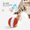 Jkanti Interactive Cat Toys for Indoor Cats,The 3rd Generation Agile Moving Cat Ball with Elastic Mesh Tail,Automatic Kitten Toys for Bored Indoor Adult Cats,Motion Activated (Orange) #1