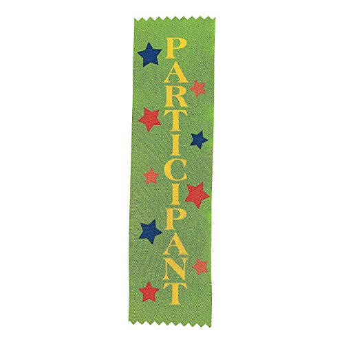 Fun Express Classic Green Satin Participant Award Ribbons 7