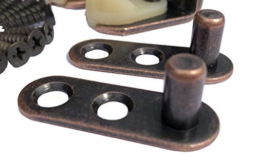 Cafe Door Hinges By Cafe Doors Emporium | Double Acting Oil Rubbed Bronze Cafe Door Gravity Hinge Heavy Duty Steel Hardware Set - For Saloon Bar Pub Western Parlor Butler Swinging Doors Gates #TOP1