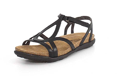 Naot Women s Dorith Sandal Black Raven Leather 6 N US