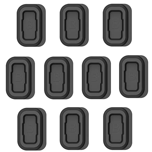 YwonShne Staubschutzstöpsel kompatibel mit COROS VERTIX 2/COROS APEX PRO Staubschutz Ladeanschluss Schutz Staubkappe Silikon Anti-Staubstecker Port Zubehör Schwarz 10 Stück (Schwarz) Cover