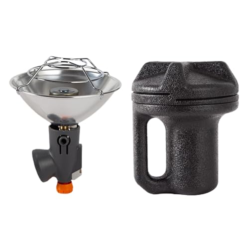 Campingheizung, tragbar, leicht, Gasheizung, Edelstahl, Mini-Raumheizung, Herd für Outdoor, Winter, Wärme, Zelt, Rucksackreisen, Picknick, Wandern, Angeln, Reisen, Grillen, Silbergrau