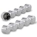 10pcs Chromed CNC Aluminum Push-On Topper 7/16" 11.5mm Bolt Cap Cover for Harley Cruiser Motorcycle