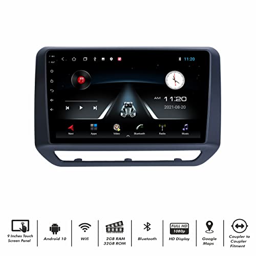 Image of 9″ Android Car Radio Receiver for Nissan Magnite | 2GB + 32GB | Full HD Gorilla Glass Touchscreen | WiFi | GPS | Mirror Link | SWC | HD Parking Camera | 1 Year Warranty