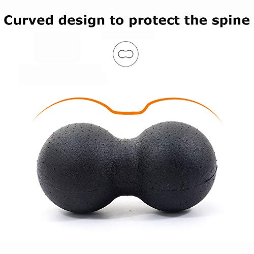 Bolas de massagem de amendoim da Topmontain, bola de lacrosse, bola de miofascia, bola de exercício