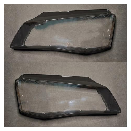 Cache lentille phare pour Audi A8 D4 2011-2013 coque en verre transparent la paire sans ligne