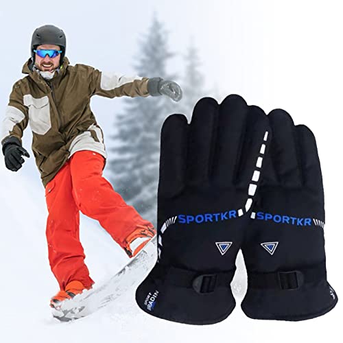 Winterhandschuhe Herren Damen, Touchscreen Handschuhe,Wasserdicht Fahrrad Handschuhe,Winddichte Skihandschuhe,Warme Fahrradhandschuhe für Laufen,Fahren,Radfahren,Wandern Reiten Laufen Skifahre Cover