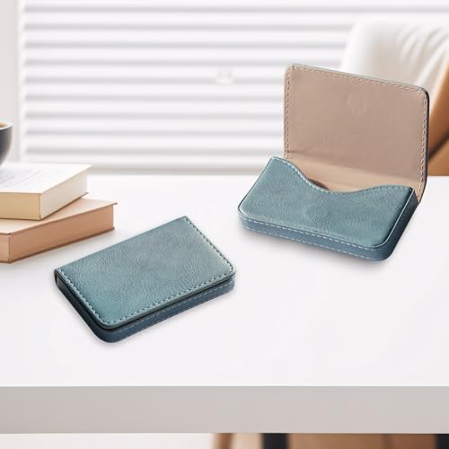 Image of RFID Blocking Wallet - Minimalist Leather Business Credit Card Holder (Qyan)