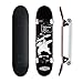 スケボー コンプリート/スケートボード 完成品/メープルデッキ スケボー セット コンプリートスケートボード 31 x 8インチ 標準凹型スケボー 信頼性が高く、頑丈で安全です耐荷重150 KGダブルキックデッキ 衝撃吸収設計 練習 競技 スケボー初心者 大人/若者/子供用