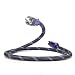 Produktbild Audiocrast High-End HiFi Netzkabel C15 Netzkabel Stromkabel Netzgerätekabel Powercord 4N OFC 3×4.5mm²,Ø=16mm,Schukostecker+IEC IEC 320 Kaltgerätestecker (3m)