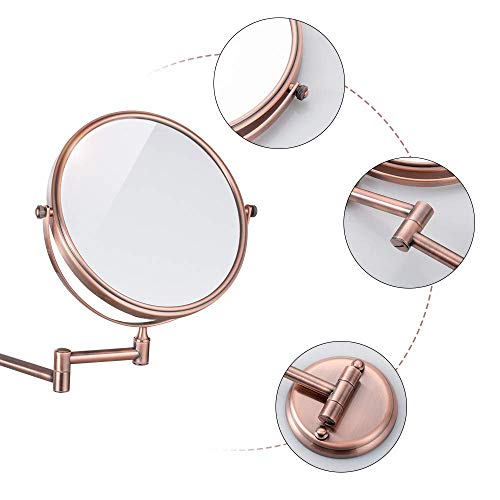 Miroir de rasage ajustable à double face pour corriger les reflets flous - 6