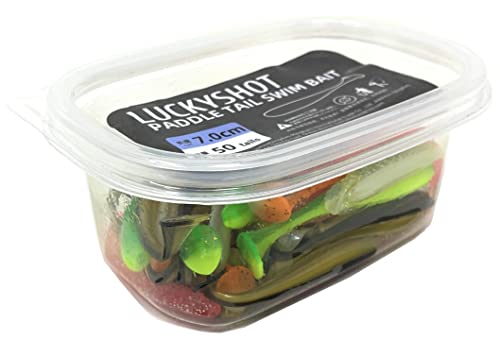 【50本セット】【5カラー】MATCH THE BAIT ワーム Tテールシャッド セット 5.0cm/6.5cm/7.0cm 釣り バス ロックフィッシュ シーバス ヒラメ 6.5cm 5枚目