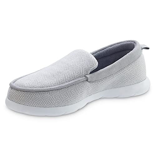 Image of isotoner Zenz Men's Sport Knit Moccasin, Slip-on Shoe