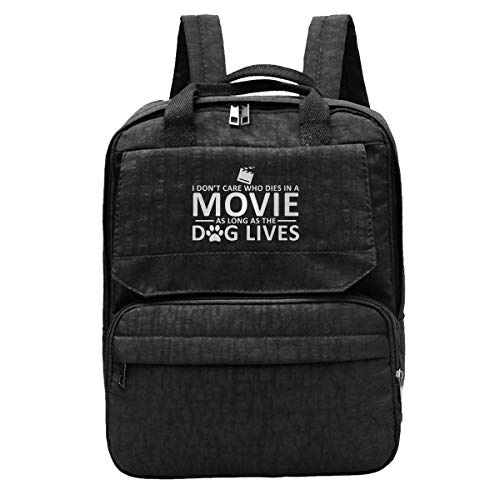 DJNGN Mochila de Viaje No me Importa quién Muere en una película Amante de los Perros