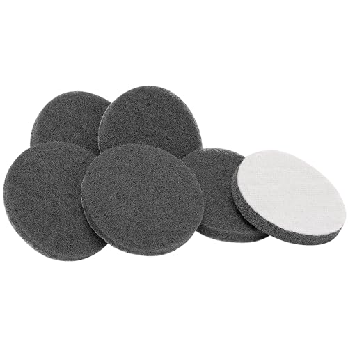 Scuff Pad 6Pcs Maroon Scotch Bright Pad Industrial Hand Pads 7447 for Paint Primer Premium Scuffing Scouring Sanding Cleaning General Reusable Household Dish Scrubber for Kitchen 2.91''x0.4''