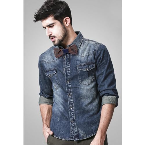 Set de Corbata de Madera para Hombre Hecha a Mano miniatura 7