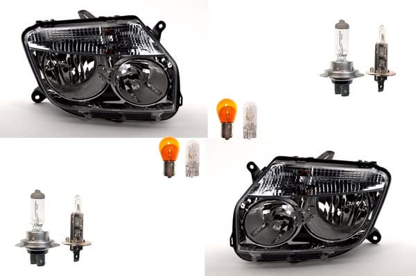 Johns, compatible avec Dacia Duster phares 04/10-12/13 + ensemble d'éclairage gauche, droite