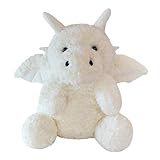 SUSULF Little Flying Dragon - Cute Stuffed Animal Plush Toy - Adorable Soft Dragons Toy Plushies and Gifts - Perfect Present for Kids (White,7.87in/20cm)