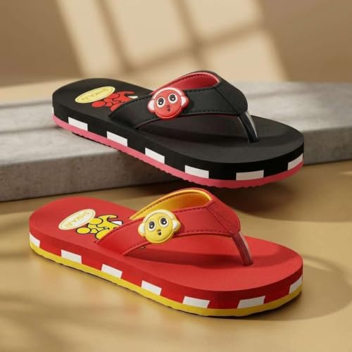 Image of Kids' Flip Flop Slippers, soft and Lightweight sole, Super Flexible, Comfortable & Arch Support, Durable Indoor and Outdoor Slippers