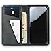 PEGAI Personalized 100% Leather Wallet Case for iPhone SE 2020, with Card Holder, Screen Protector, Handmade, Protective, Magnetic, Wallet Phone Case | McLean Charcoal