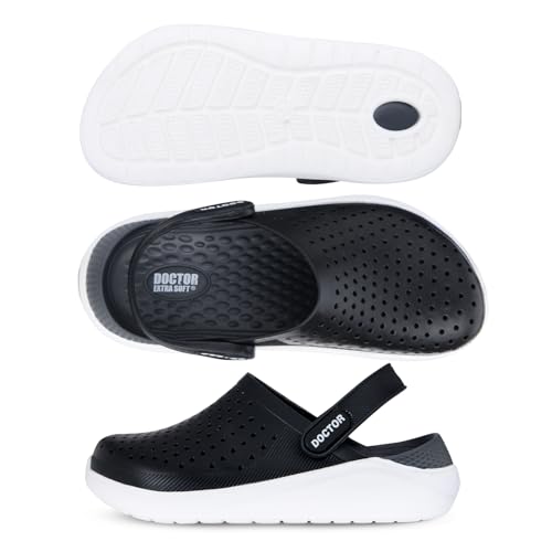Image of DOCTOR EXTRA SOFT Unisex-Child Kids Classic Ultra Soft Clogs /Sandals with Adjustable Back Strap| Comfortable & LightWeight| Stylish & Anti-Skid| Indoor & Outdoor Casual Sports Mules Boys & Girls D-509