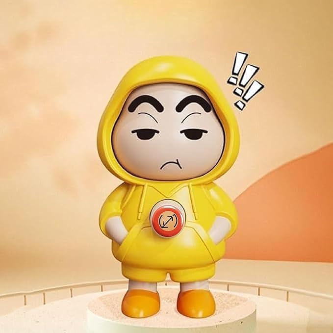 Image of Face Changing Keychain, 3D Cartoon Character Toy with 3 Expressions, Yellow ABS Action Figure Key Holder for Bags, Cars & Gifts