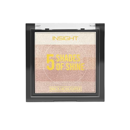 Image of INSIGHT 5 Shades of Shine Brick Highlighter - Dubai Bling |Smooth, Blendable Texture & Radiant Finish | Travel-Friendly Makeup Palette| 12 g