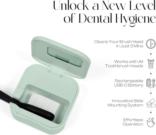 Image of Mondano UV-C Toothbrush Sanitizer and Holder, Travel Case Cover Cap