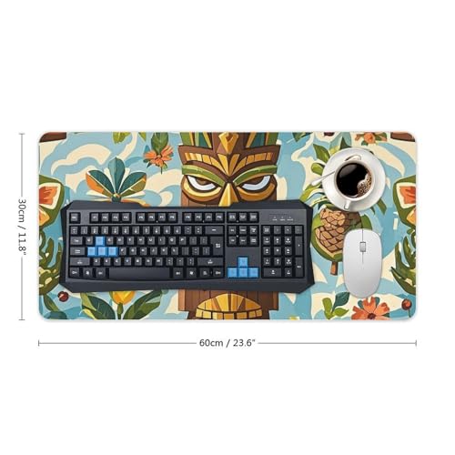 Desk Pad Protector 24x12 Inch Extended Vintage Aloha Tiki miniatura 2