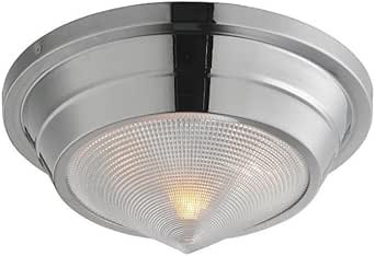 Maxim Lighting 10390PRPN Hargreaves - 1 Light Flush Mount-4.75 Inches Tall and 10 Inches Wide, Finish Color: Polished Nickel