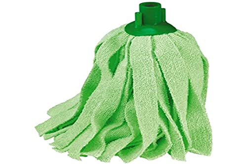 PLA 154 Fregona Tiras Verde Microfibra Premium