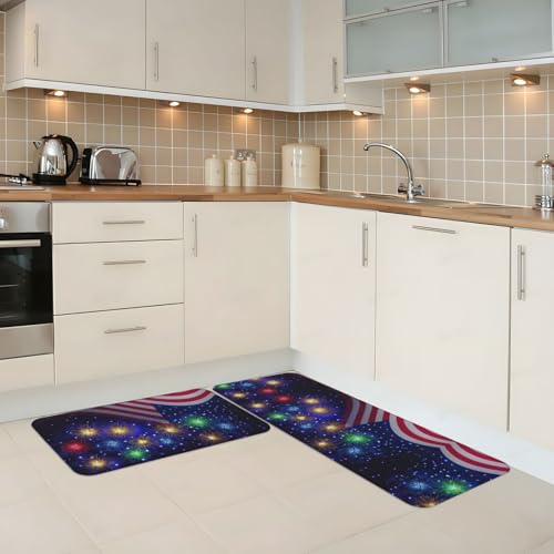 Alfombras de cocina impermeables juego de 2 tapetes EdWal con diseño 6