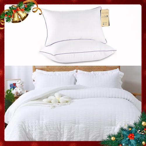 Set 2 Almohadas King Size Material Seersucker
