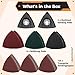 133 Piece Sandpaper Pad Set for Oscillating Tools, Includes 125 Triangular Sandpapers, 2 Multitool Pads & 6 Polishing Discs for Wood and Plaster