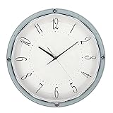 GLigeT Moderno orologio da parete silenzioso in cristallo minimalista alimentato a batteria Orologio Cucina