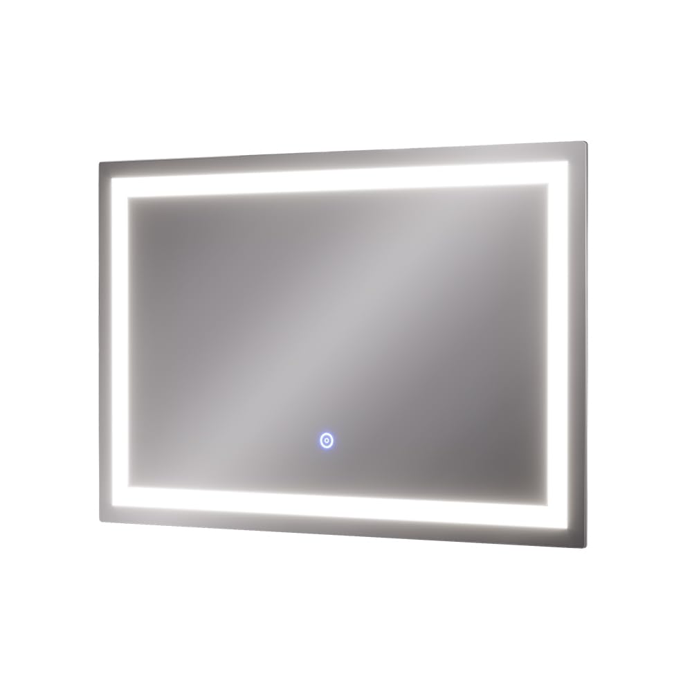 Vicco Specchio bagno Miral, Vetro, 60 x 40 cm con illuminazione frontale, per montaggio a parete con illuminazione LED integrata