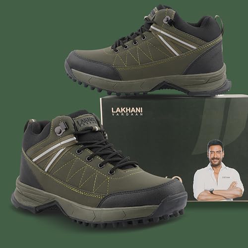 Image of FLYO By Lakhani Vardaan WOODS01 Outdoor Shoes, Sturdy Sole for Tough Terrains, Comfortable Insole, Suitable for Outdoor Activities and Casual Wear