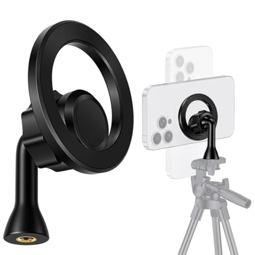 Image of ZORBES Magnetic Phone Holder, Universal 1 /4'' Thread, 360 Rotatable, Compatible with Tripods, Stands, and Camera Accessories