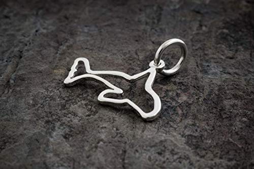 Sterling Silver Orca Whale - Very Small, Lightweight, Everyday Jewelry (Charm Only Or Necklace) #TOP3