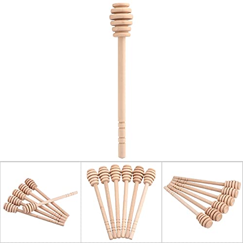Palitos de miel de madera en pack de 50 piezas de 16cm para tarros 4