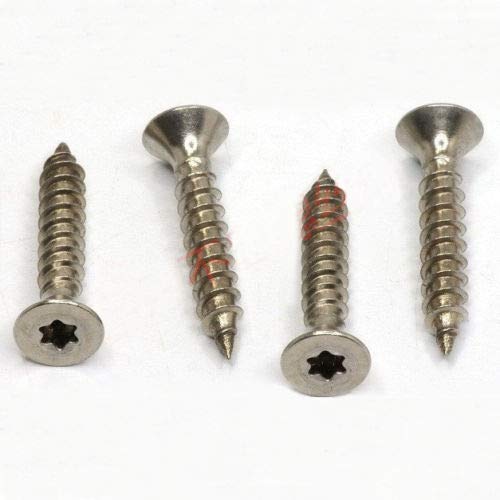 30Pcs Stainless Steel M3/M4/M5 Socket Countersunk Head Self Tapping Screw Bolts - (Dimensions: M3*8 mm)