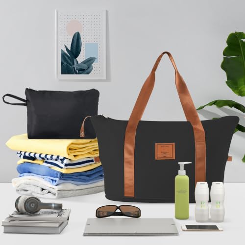 3-Piece Hardshell Luggage Set with TSA Lock, Black Brown Rolling Suitcases, 20 Inch Carry-on Size, Wheeled Travel Cases2