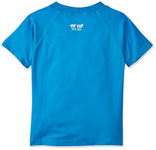 Camiseta Manga Curta Básica, Tip Top, Criança Unissex, Azul (Turquesa), 8