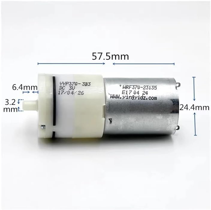 DC 3V 3.7V 5V Small 370 Electronic Starter Air Pump Pressure Pump DIY Inflator Aquarium Fish Tank Blood Monitor Pump