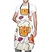 tuotaowenhua Tablier Fruit Cantaloupe Mélymbre Blueberry Unisexe Tablier de cuisson amusant Tablier imperméable réglable avec poches pour cuisson dessin animéktoberfest boisson riz et plante de blé