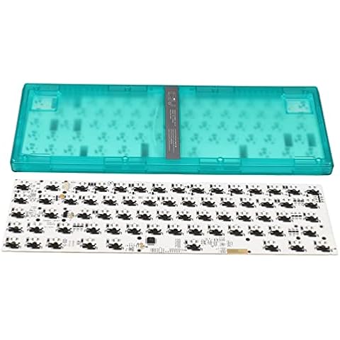 DIY Mechanical Keyboard Kit, 67 Kyes Switch Hot Swap Type C 5Pin 3Pin Switch Custom Gaming Keyboard, RGB Backlit High Hardness ABS Shell Soundproof Sponge for Win7/8/10/XP(Green) Cover
