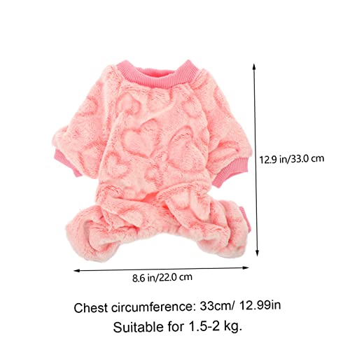 Balacoo 4 Pçs Confortável Lã Portátil Acessórios Para Roupas Camisolas Menina Para Menino Cachorrinh