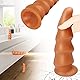 Riesen Silikon Anal Butt Plug:3 Größe S M L Realistischer Dildo mit Saugnapf Superweiches Anus Dilatator Anal Plug Analdildo Sexspilezeug für Frau Herren Masturbation Sex BDSM Buttplug Penis (M)