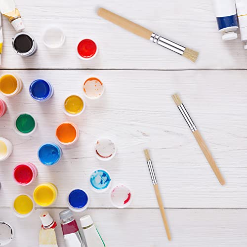 6 Pieces Stencil Brush, Natural Bristle Paint Brushes Nylon Hair Brush Bristle Art Brush Wooden Stencil Brushes For Acrylic Painting Oil Painting Watercolor Painting Card Diy Art Crafts Project #TOP6