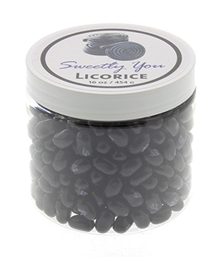 Jelly Belly 1 LB Licorice Flavored Beans. (One Pound, 1 Pound) Bulk Jelly Beans in a resealable and reusable jar.
